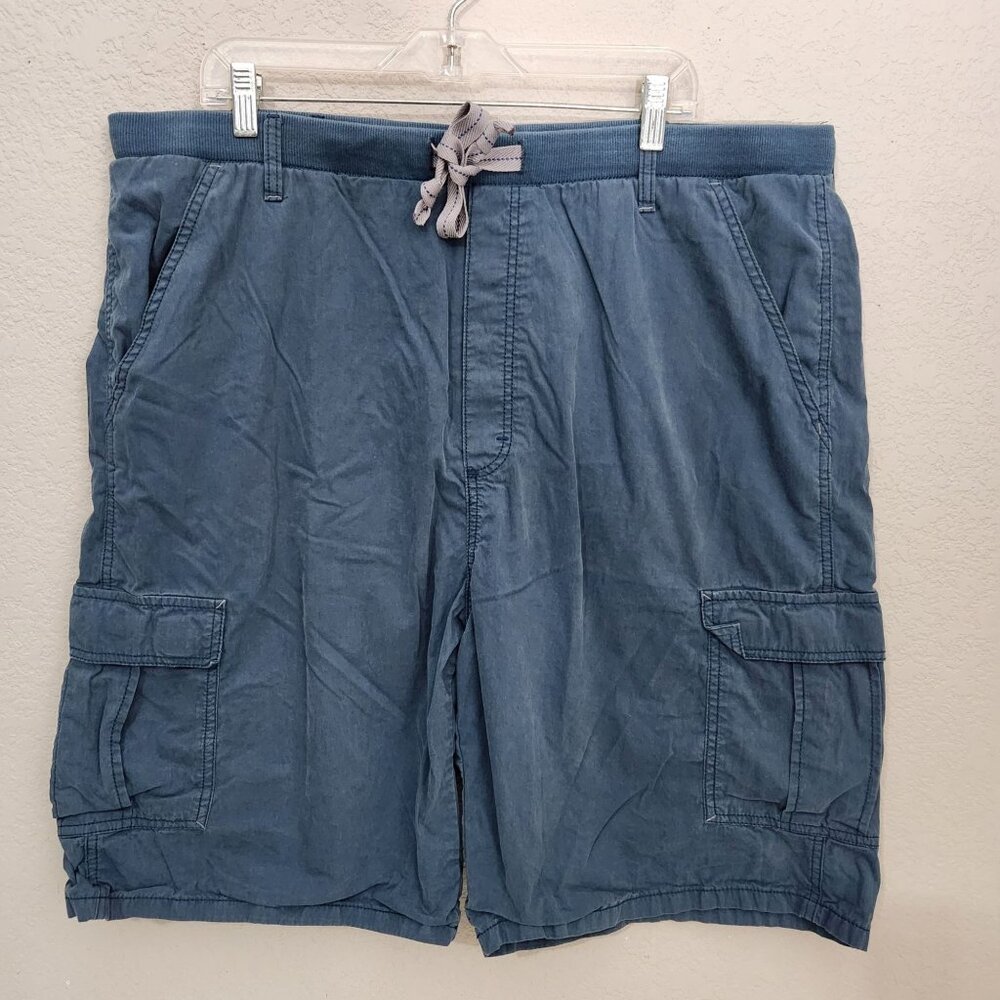 Wrangler Jeans Co. Performance Hybrid Cargo Shorts XL Blue Cotton Blend